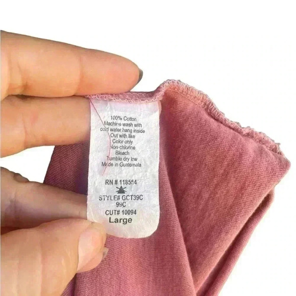 Occasion women’s pink Dessert Darling graphic tee cropped pre-owned sz Large - Picture 6 of 7